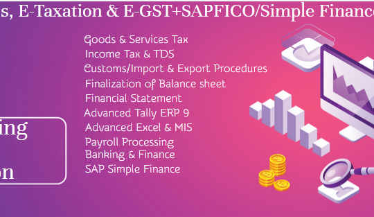 Best Accounting Course in Delhi,110030, [ GST